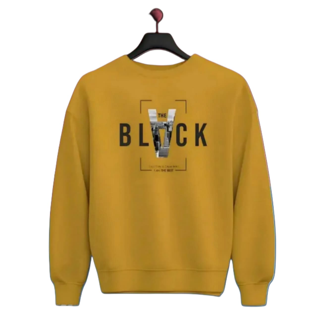 The BLACK 🖤 Full sleeve round neck printed sweatshart